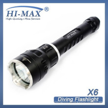 HI-MAX mais vendido 200m irradiação cabeça de ataque de lótus auto defender lanterna led